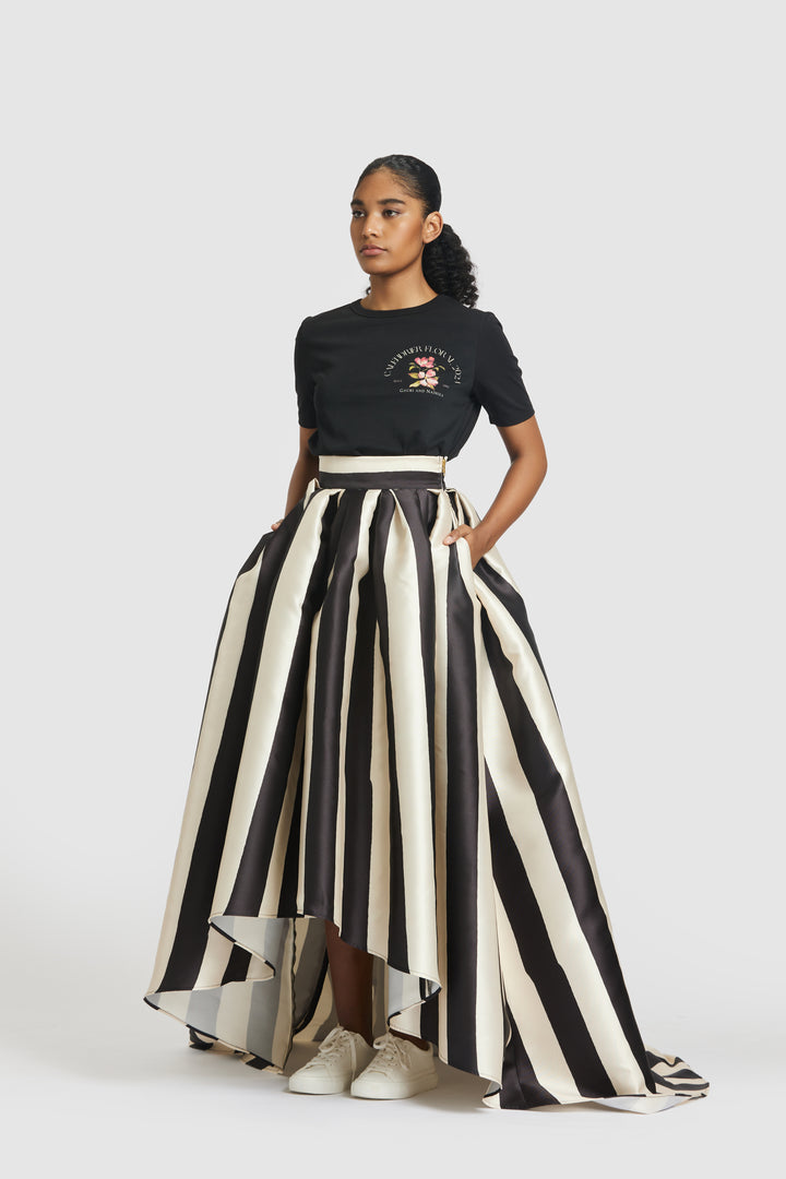 High-Low Skirt with Pockets