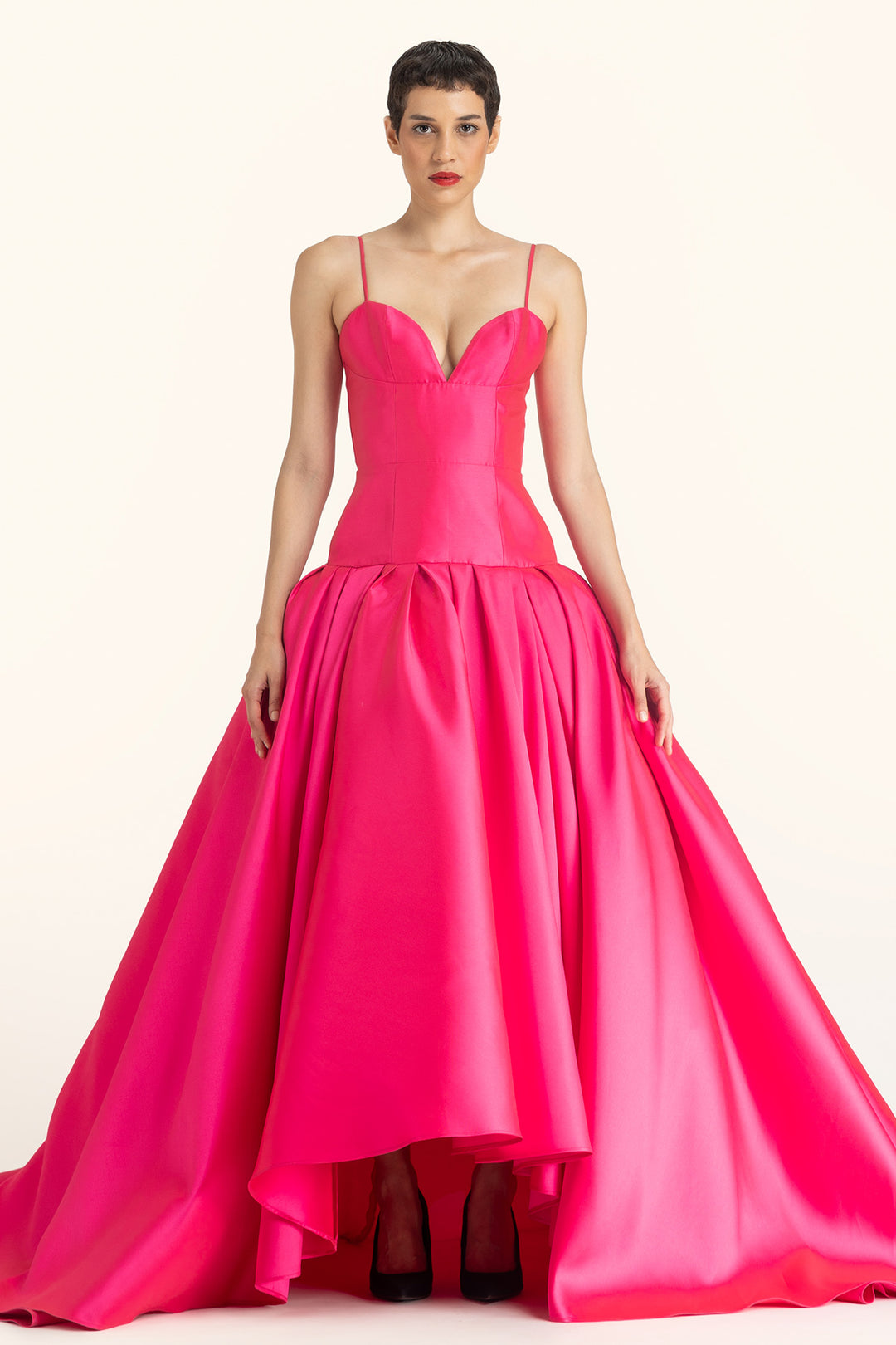 Dropwaisted High-Low Gown