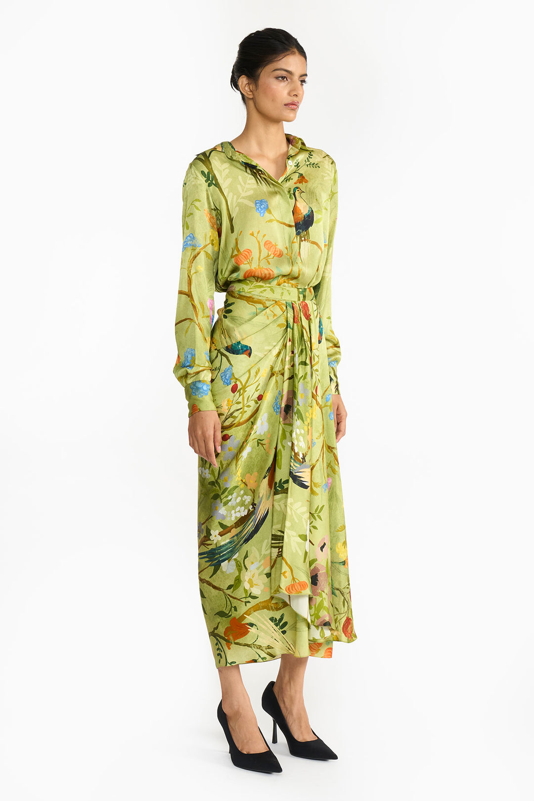 Green Chinoiserie Co-Ord  Set