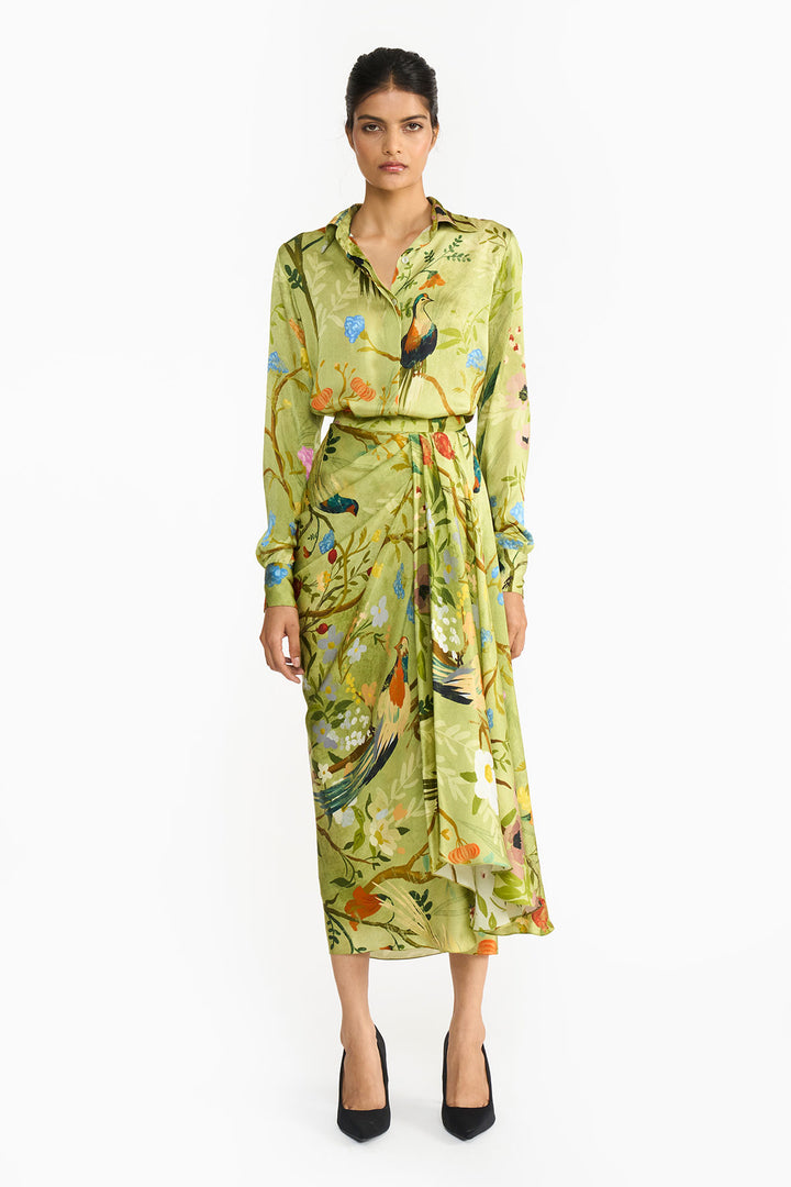 Green Chinoiserie Co-Ord  Set