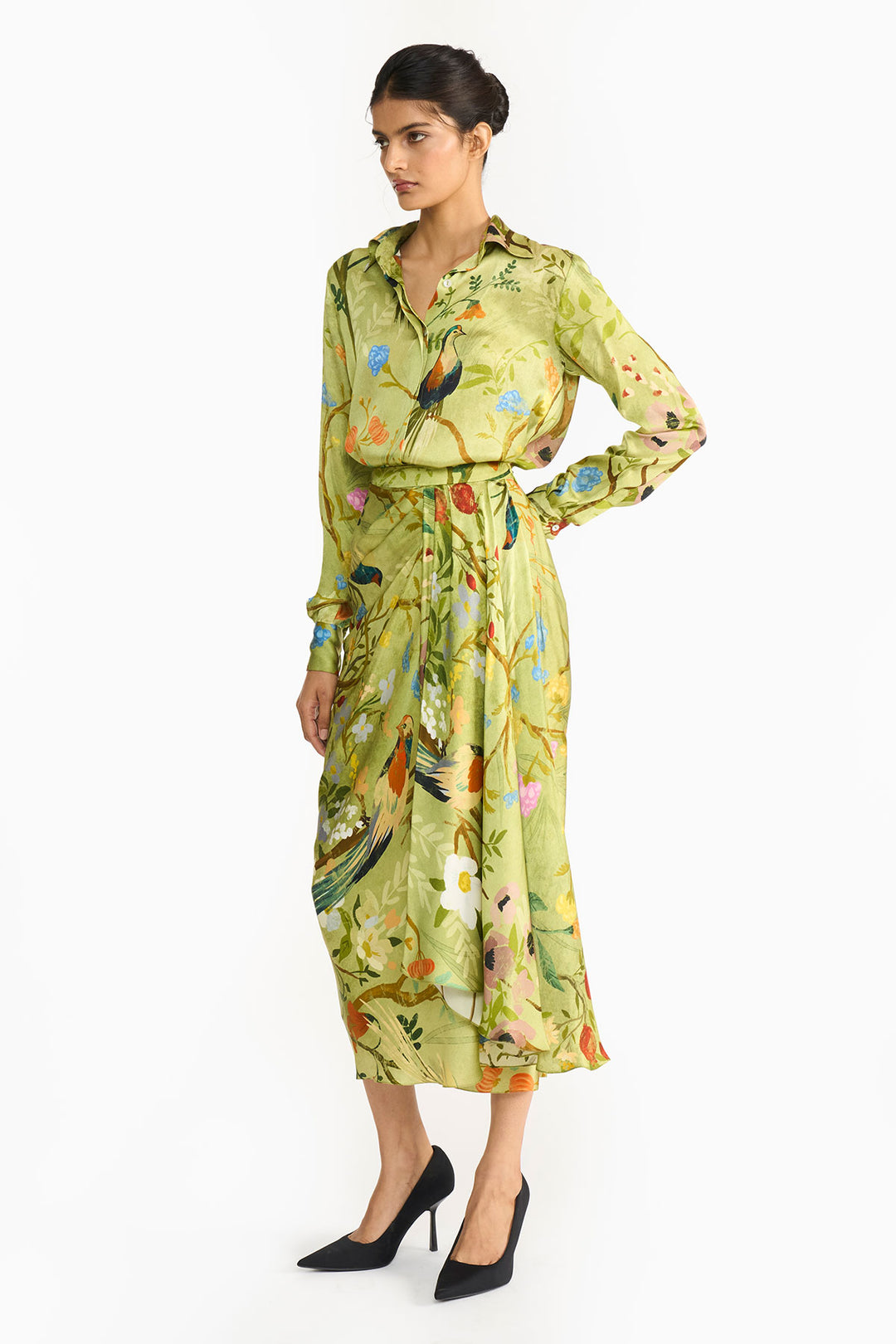 Green Chinoiserie Co-Ord  Set