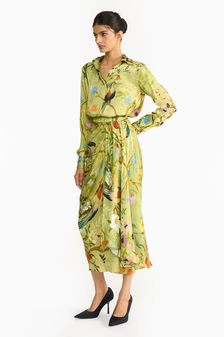 Green Chinoiserie Co-Ord  Set