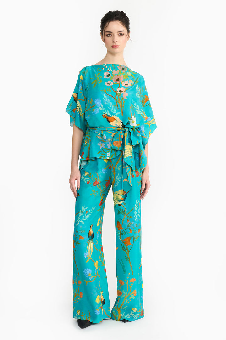Turquoise Chinoiserie Co-Ord Set