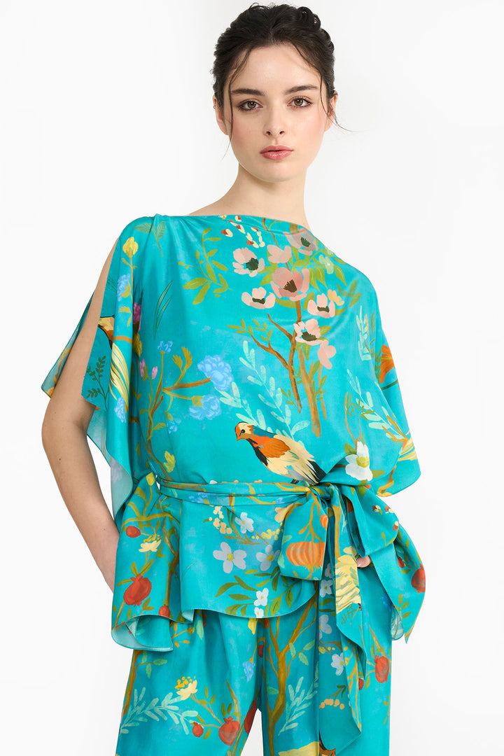 Turquoise Chinoiserie Co-Ord Set