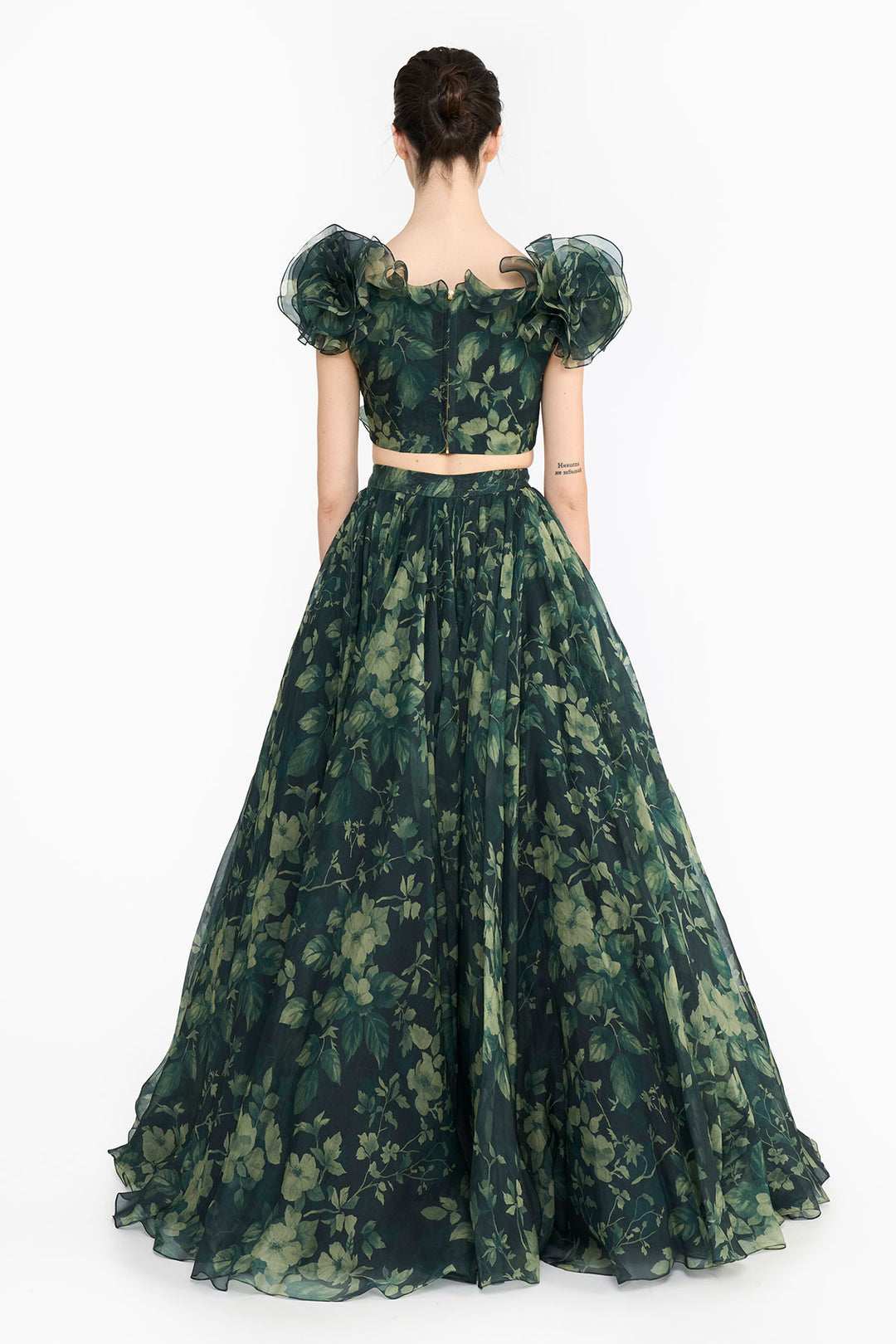 Green Forest Lehenga