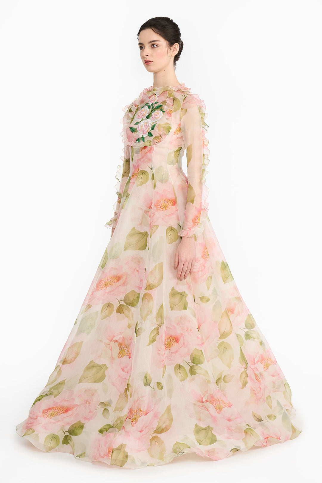 Pink Indian Rose Angrakha