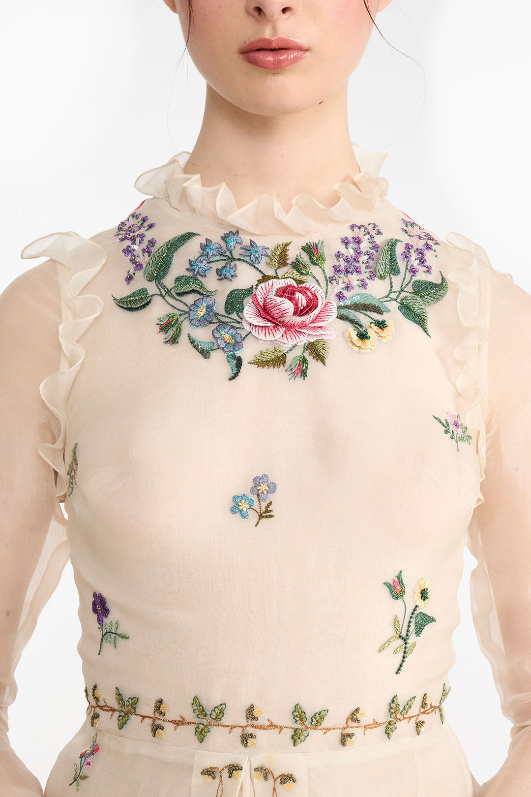 French Natural Ivory Angrakha