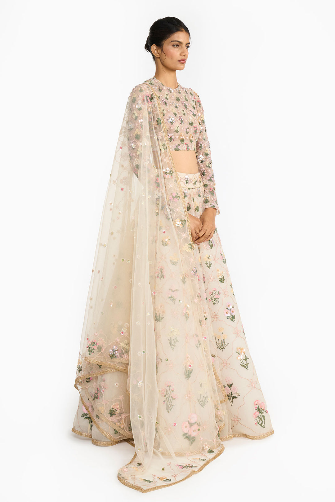 Lattice Lehenga