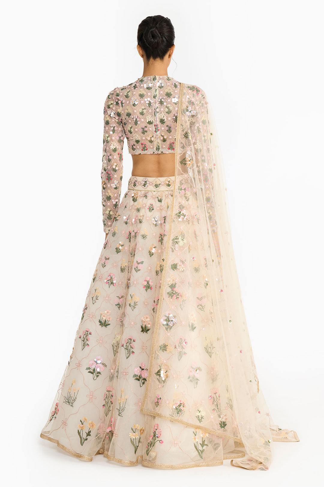 Lattice Lehenga