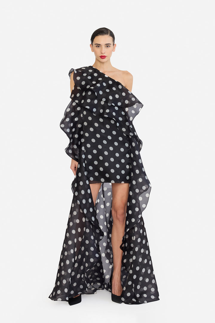 ONE SHOULLDER SHIFT DRESS