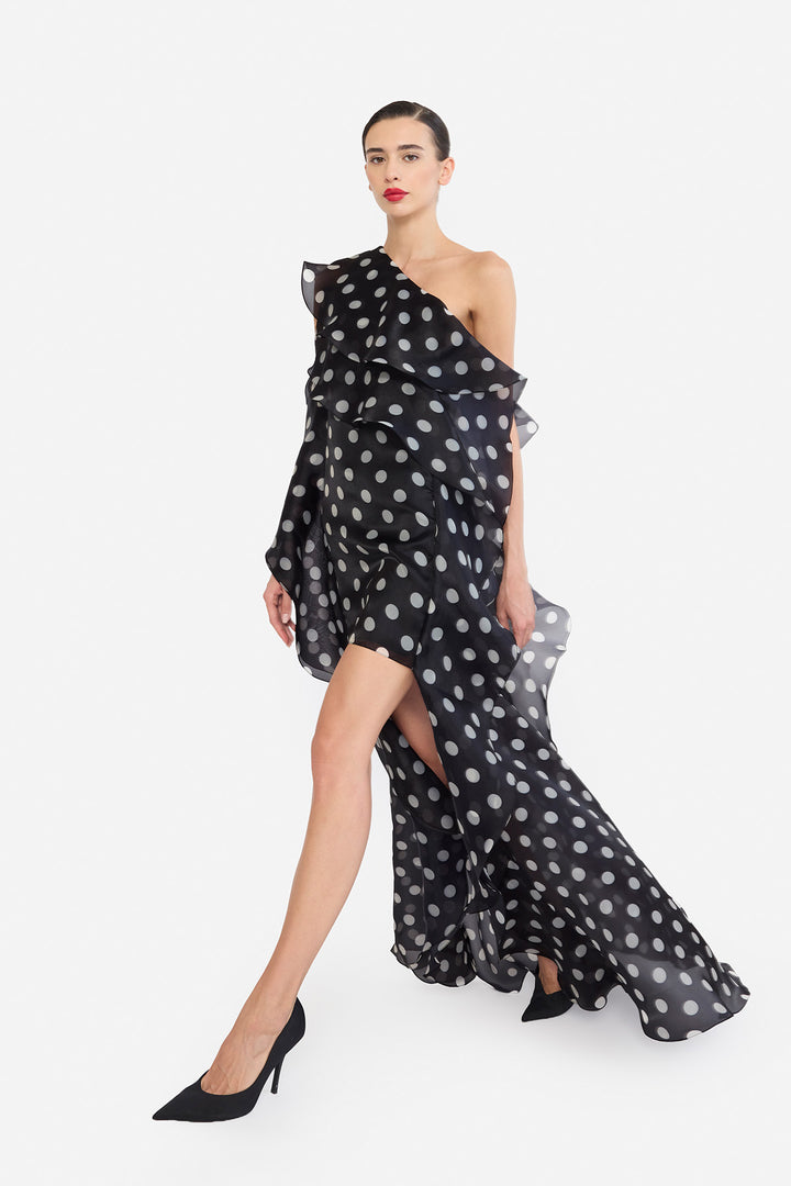 ONE SHOULLDER SHIFT DRESS