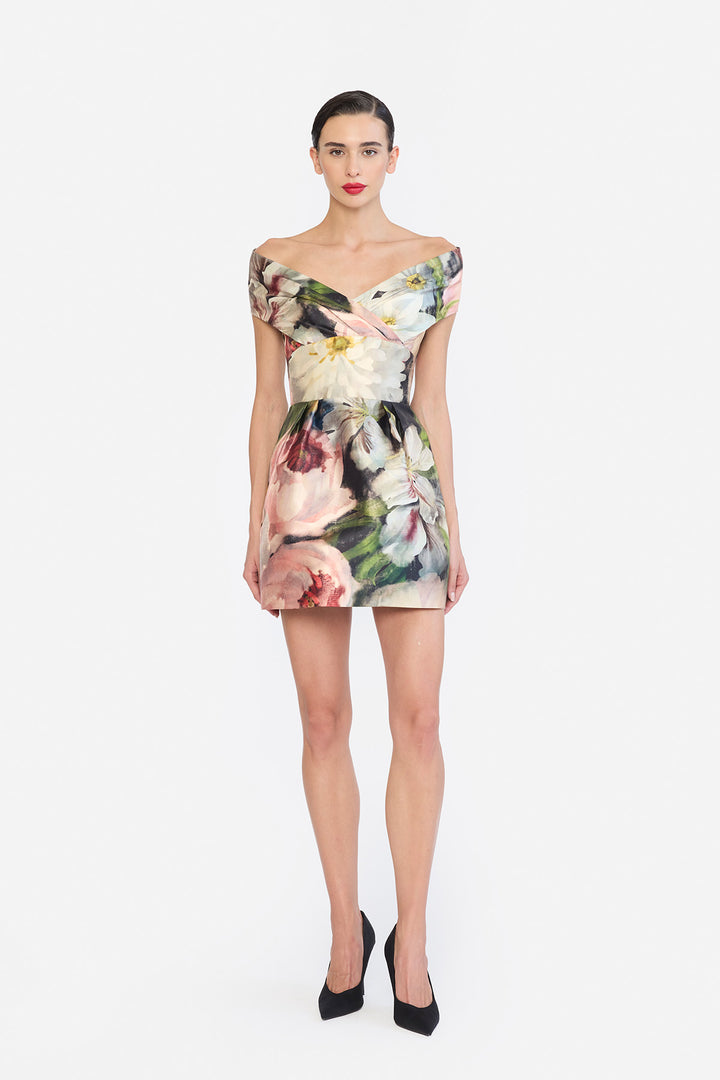 SHOULDER DRAPED CORESETED MINI