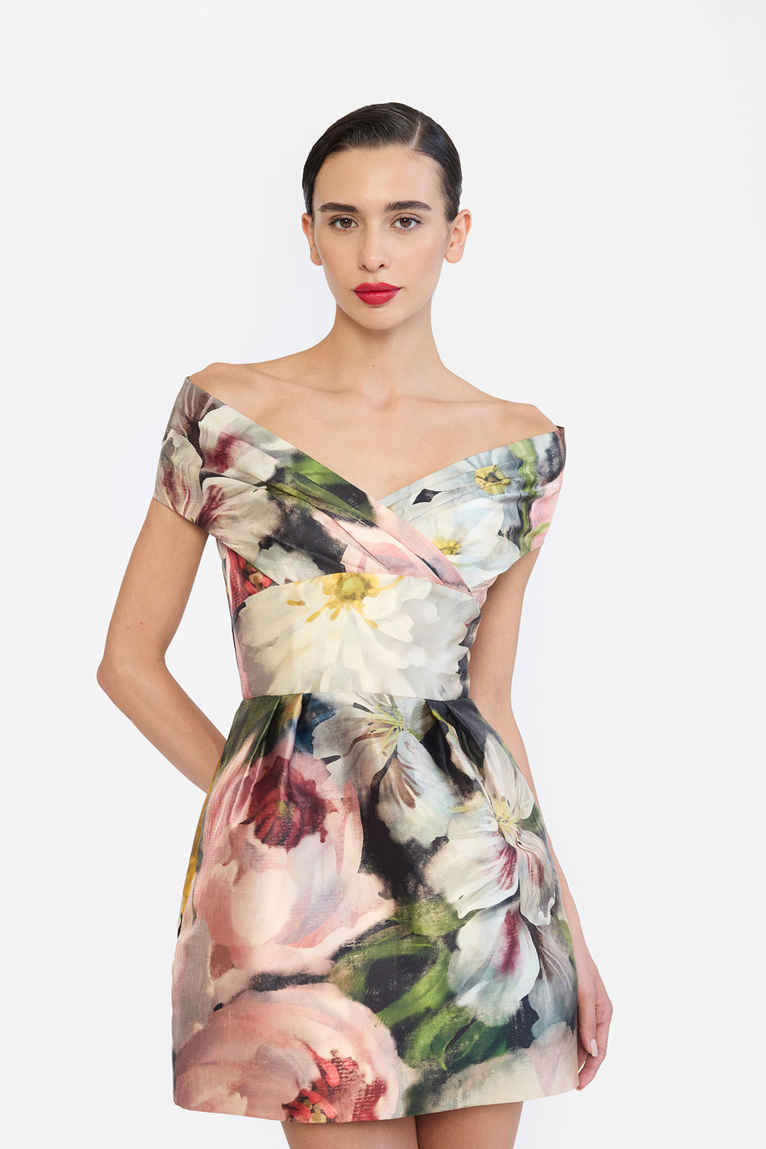 SHOULDER DRAPED CORESETED MINI
