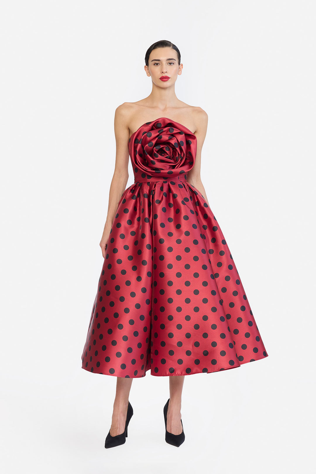 ROSE CORSETED MIDI