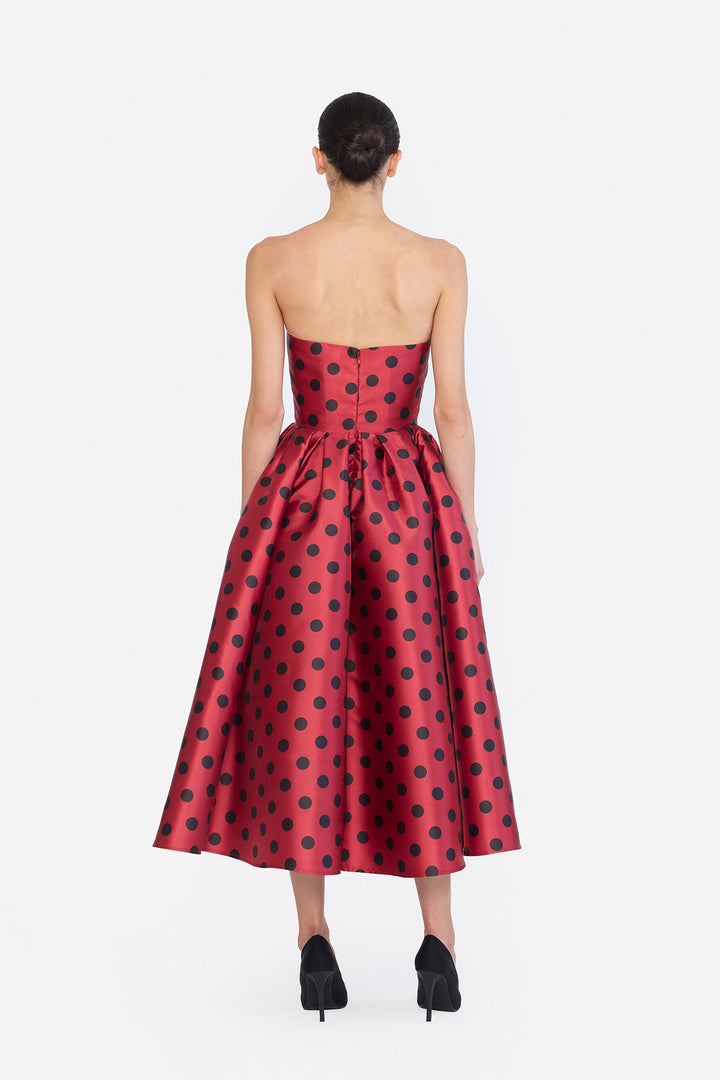 ROSE CORSETED MIDI