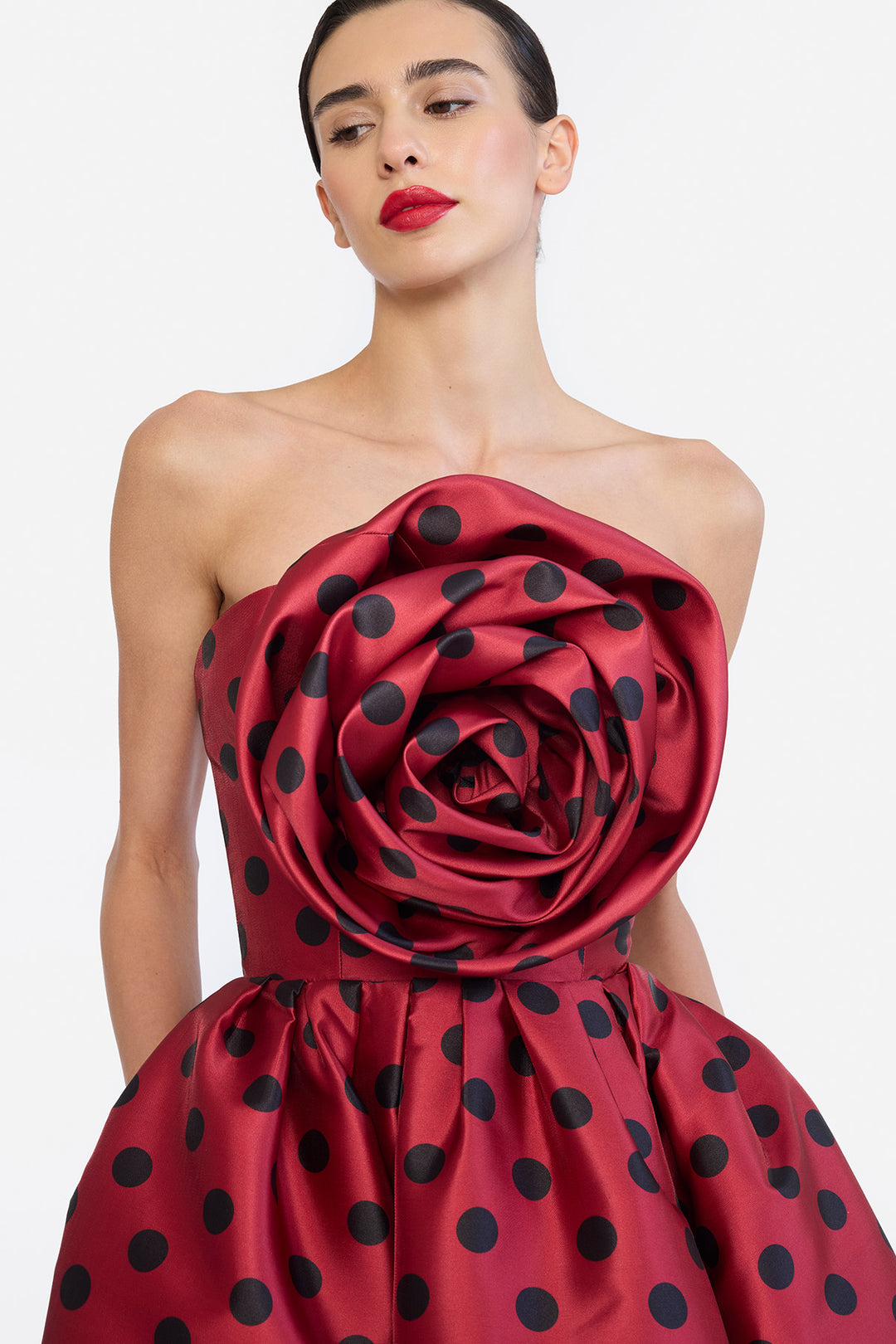 ROSE CORSETED MIDI
