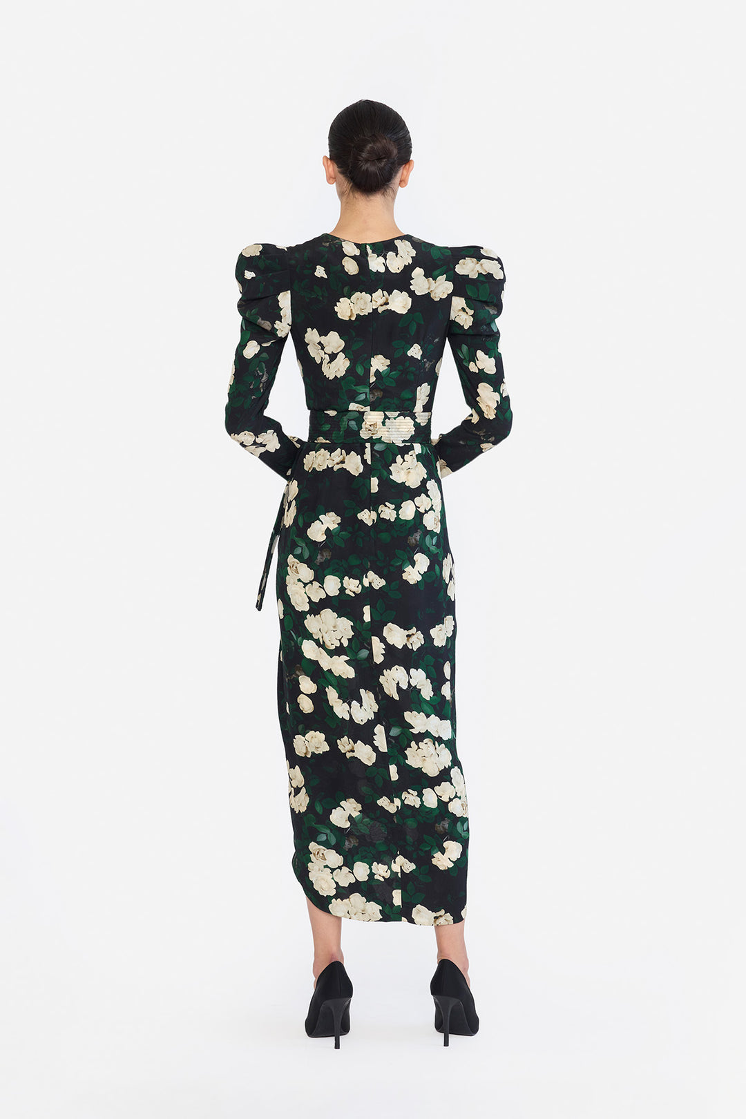 DEEP V-NECK HIGH LOW HEM DRESS