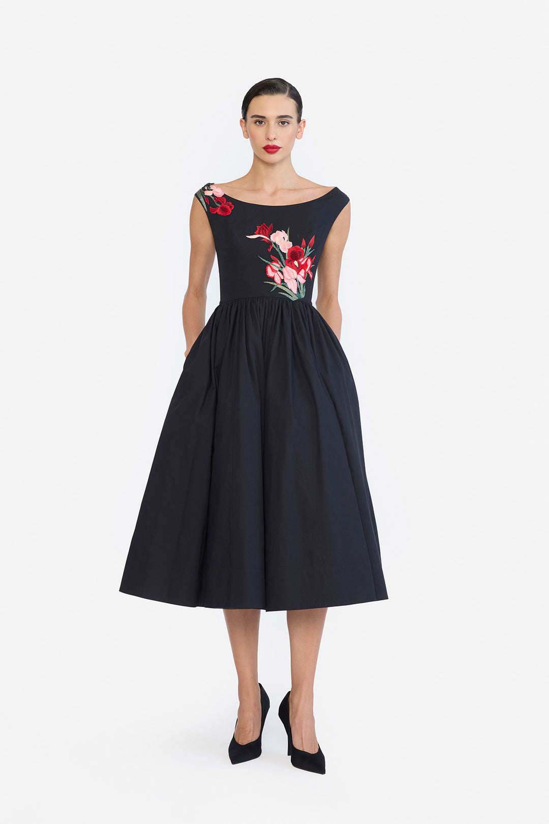 BOAT NECK MIDI