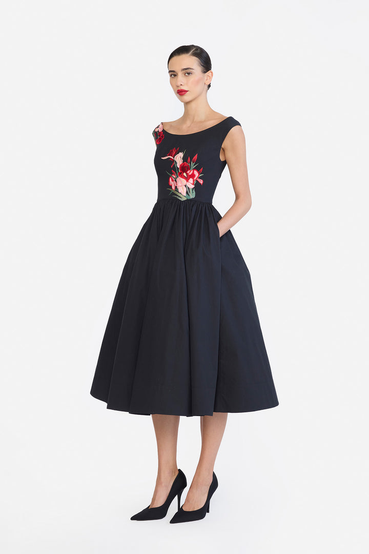 BOAT NECK MIDI