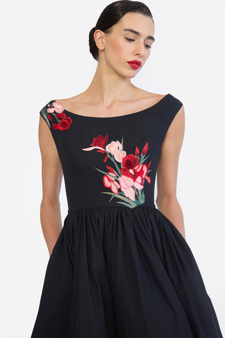 BOAT NECK MIDI