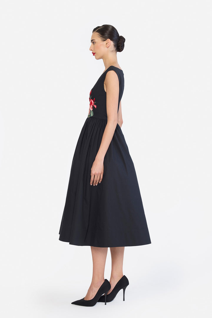 BOAT NECK MIDI