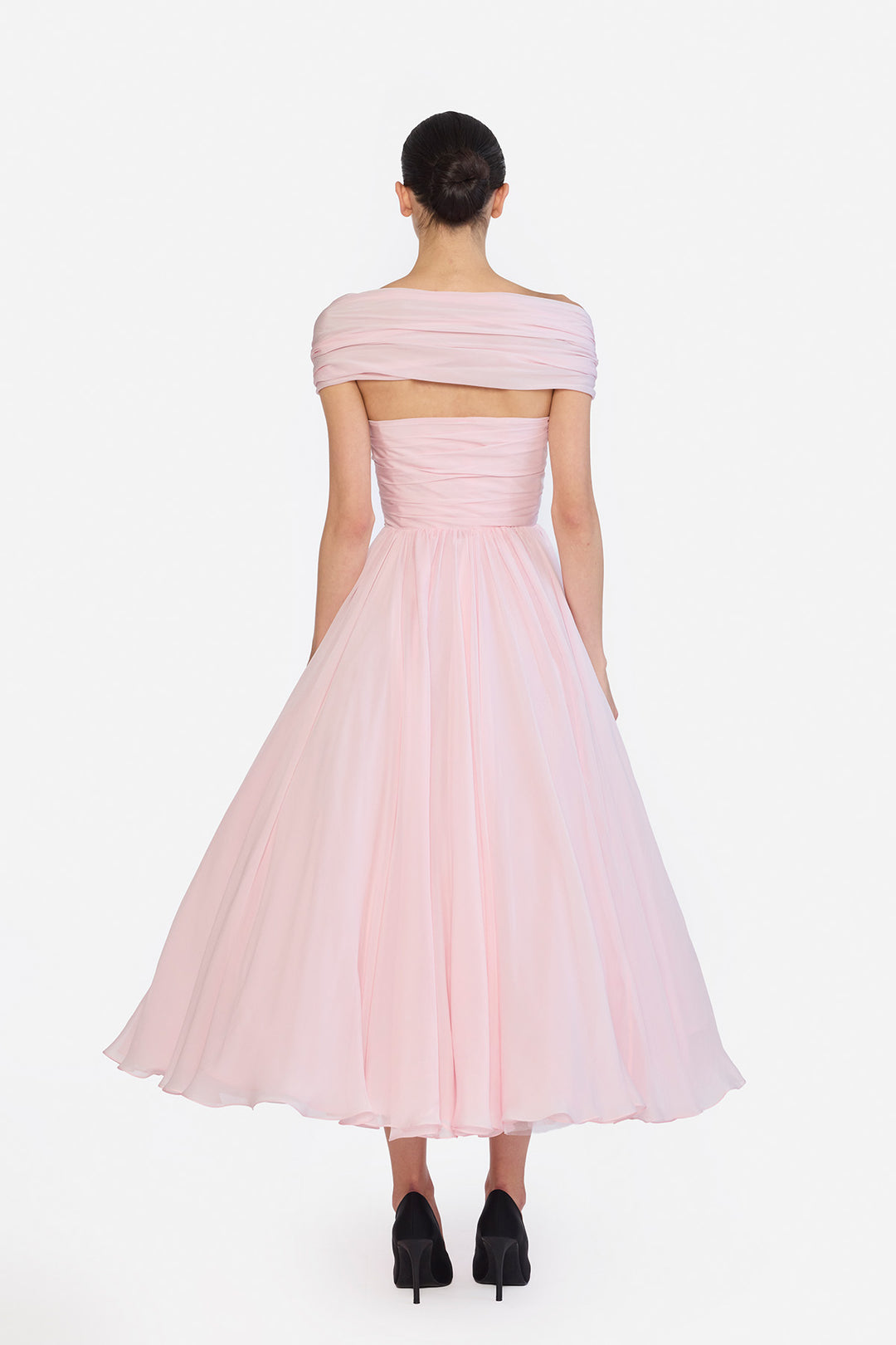 CORSETED DRAPED MIDI
