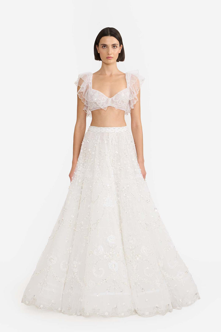 Victorian Veil Lehanga