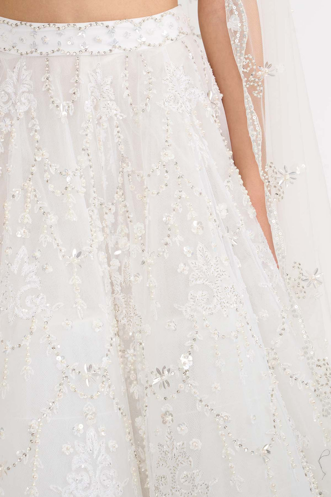 Victorian Veil Lehanga