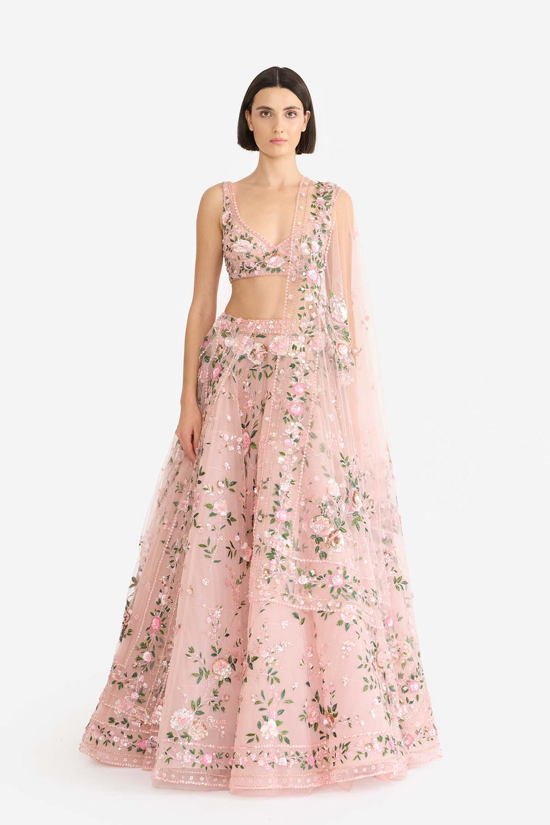 Tea Rose Lehanga