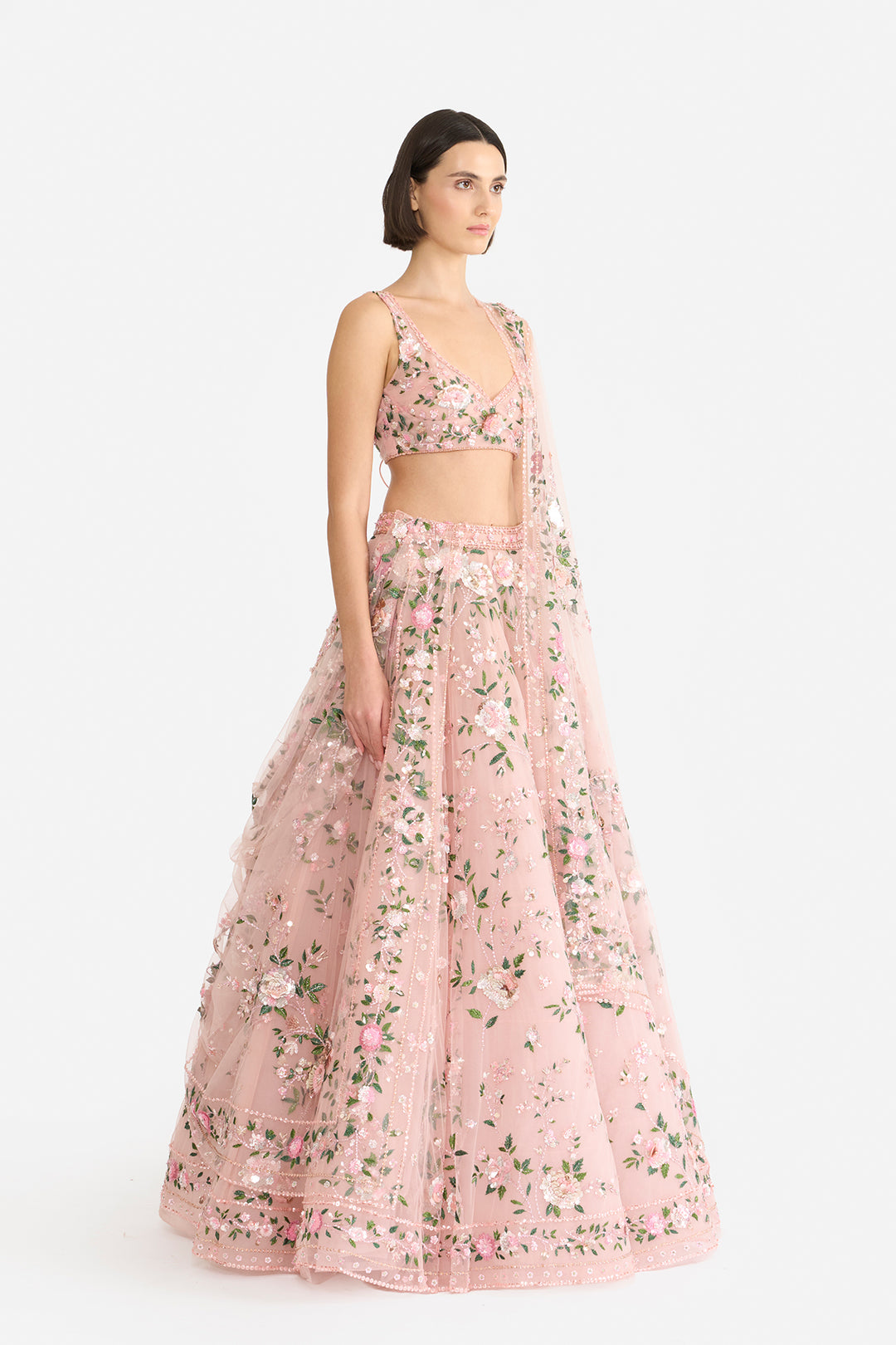 Tea Rose Lehanga
