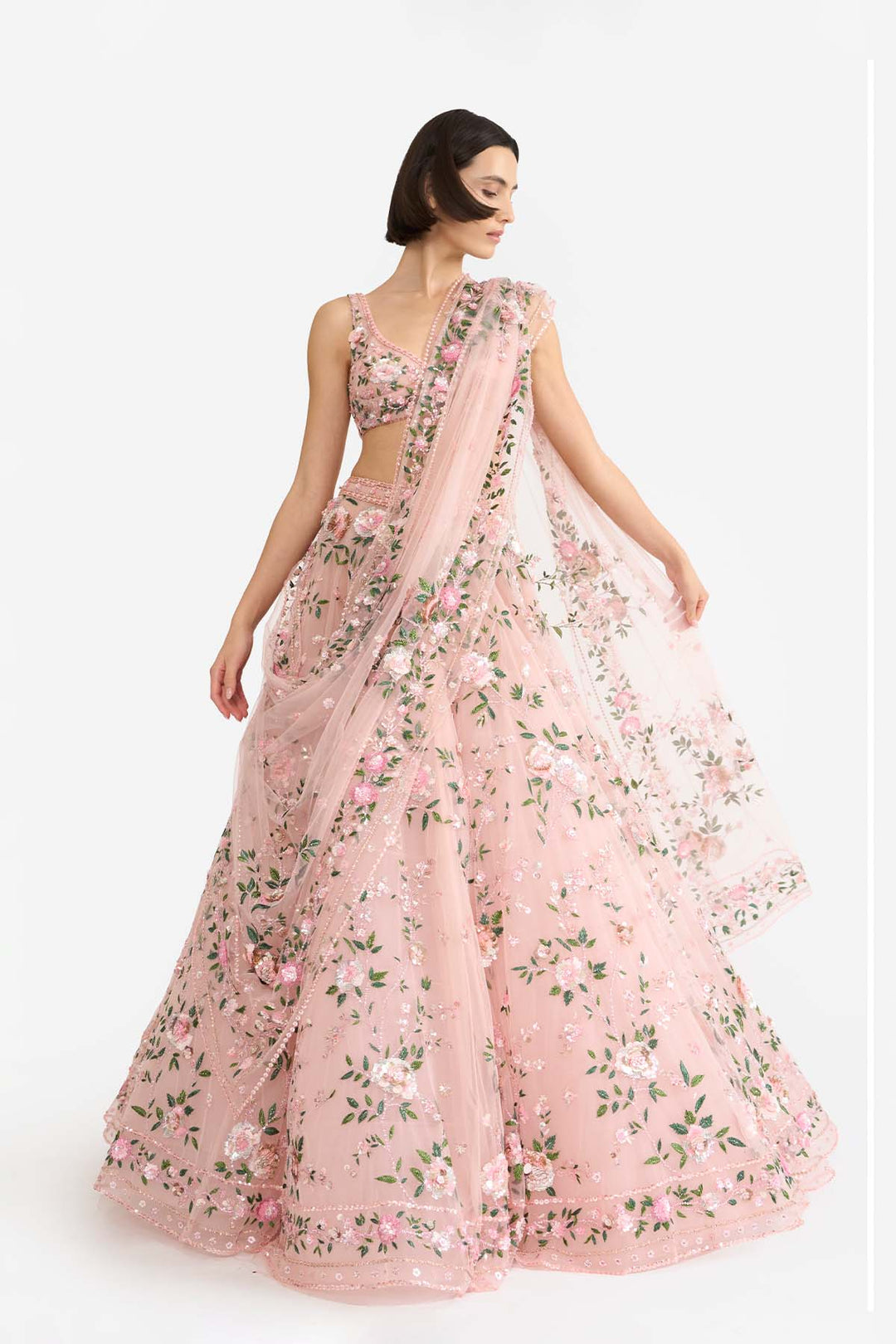 Tea Rose Lehanga