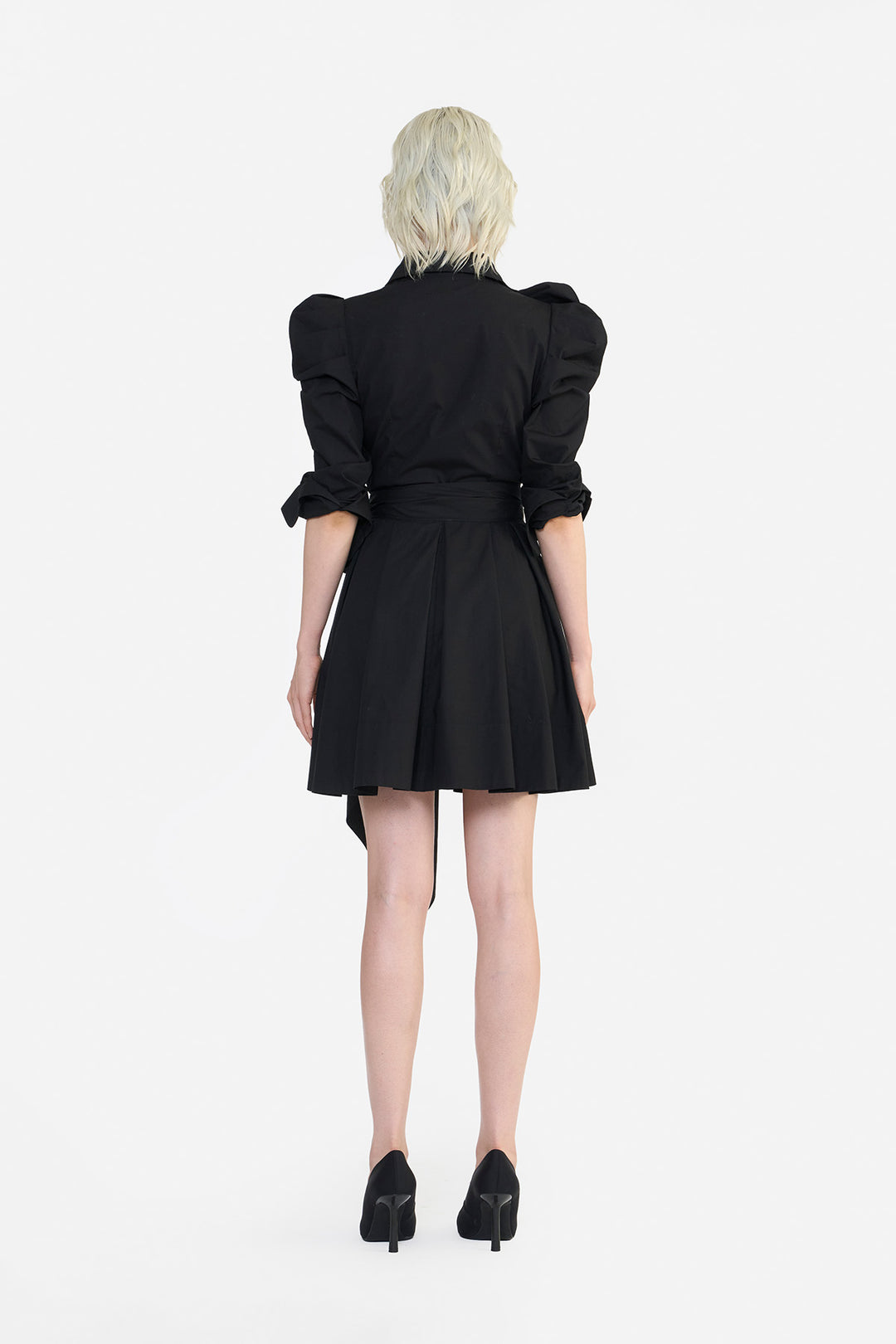 POUF SLEEVES RUFFLE MINI