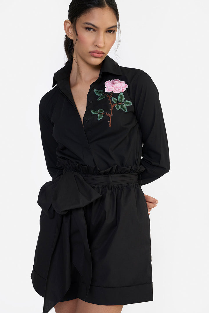 SLIM FIT EMBROIDERED SHIRT