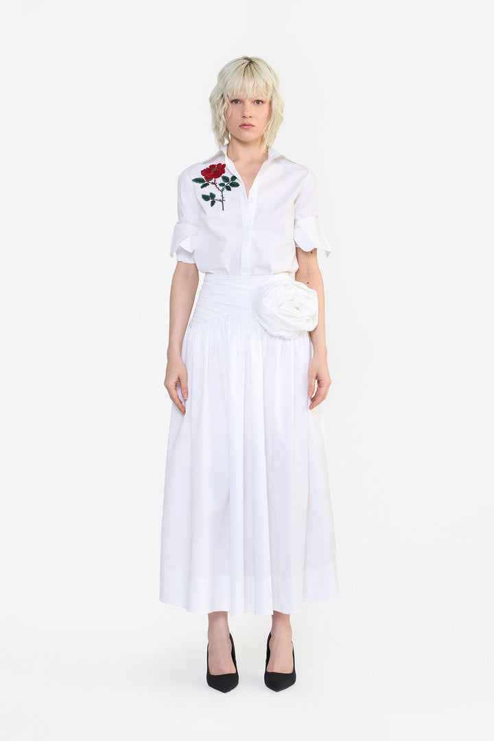 SLIM FIT EMBROIDERED SHIRT