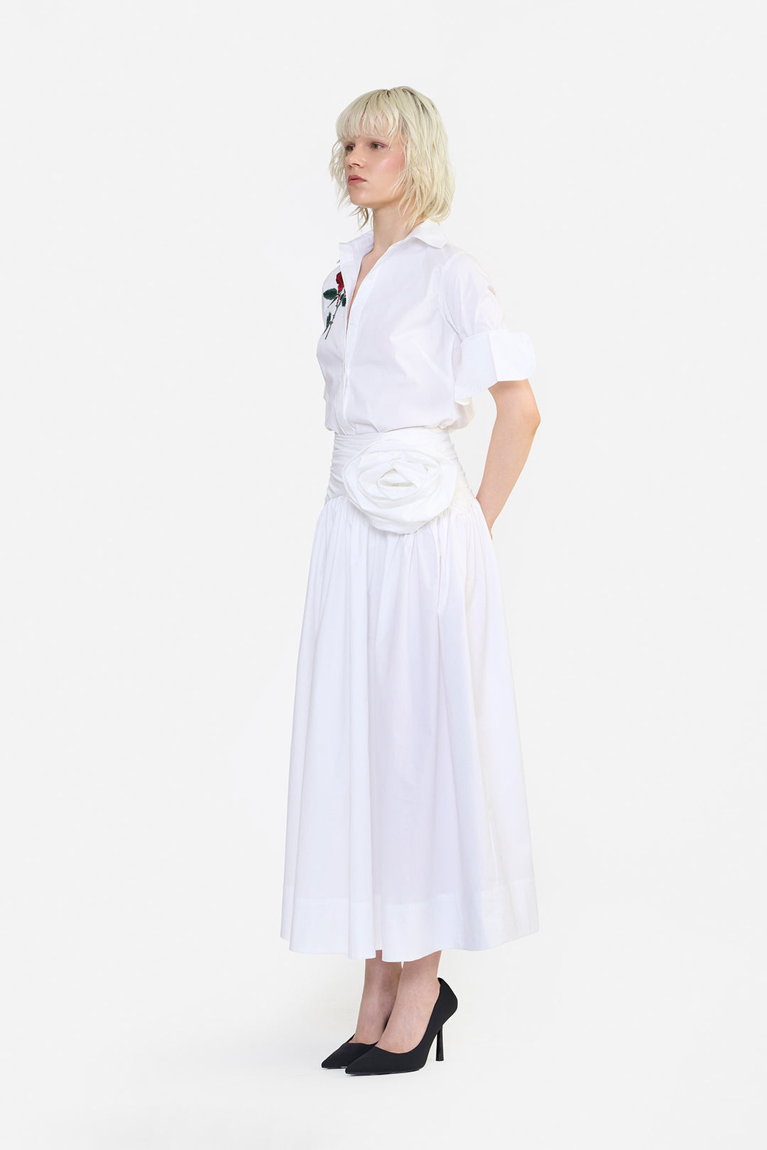 SLIM FIT EMBROIDERED SHIRT