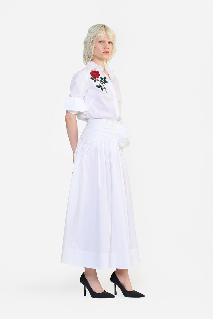 SLIM FIT EMBROIDERED SHIRT