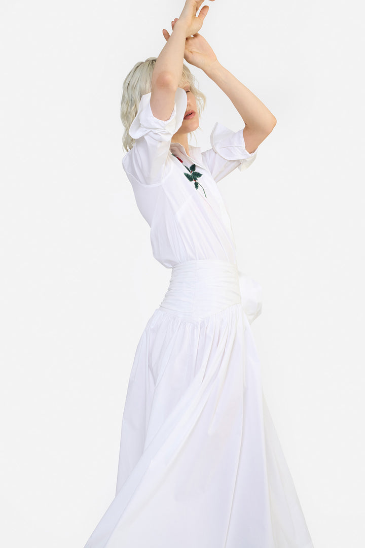 SLIM FIT EMBROIDERED SHIRT