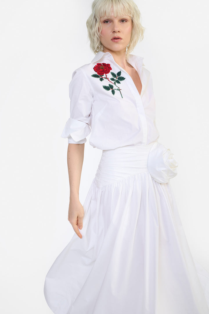 SLIM FIT EMBROIDERED SHIRT