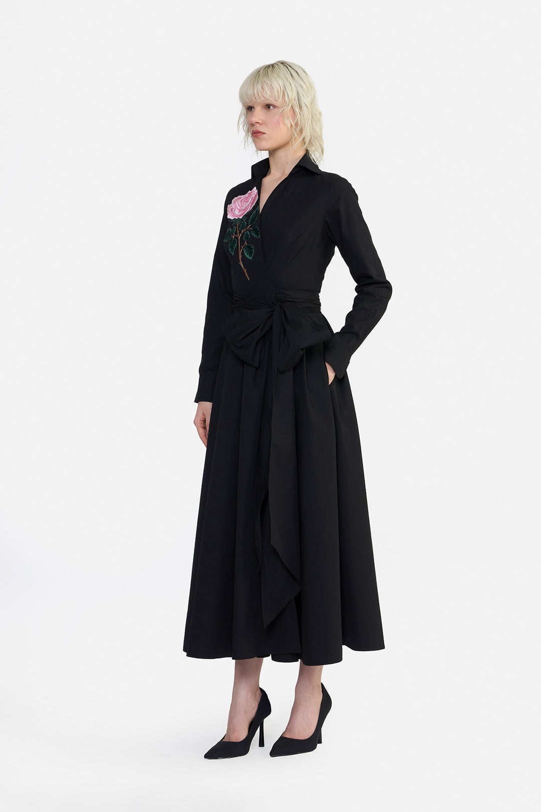 WRAP SHIRT DRESS