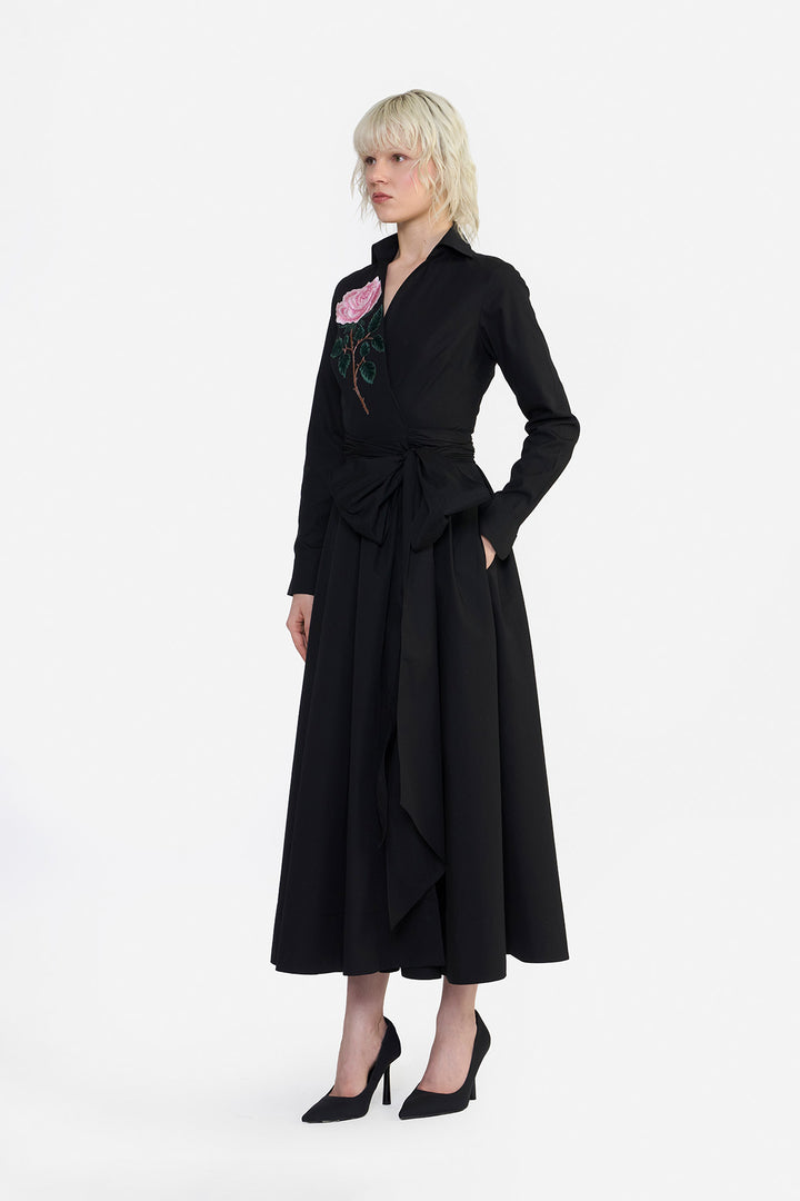 WRAP SHIRT DRESS