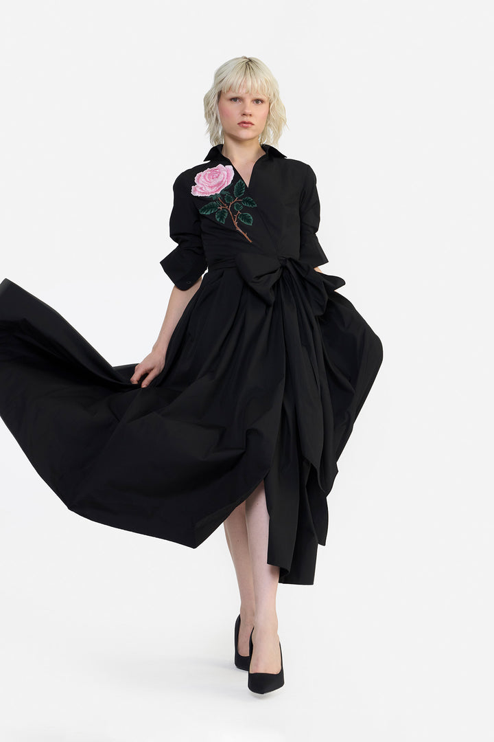 WRAP SHIRT DRESS