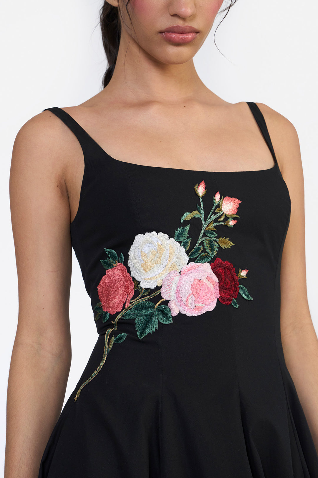 PANELLED FLARED MIDI
