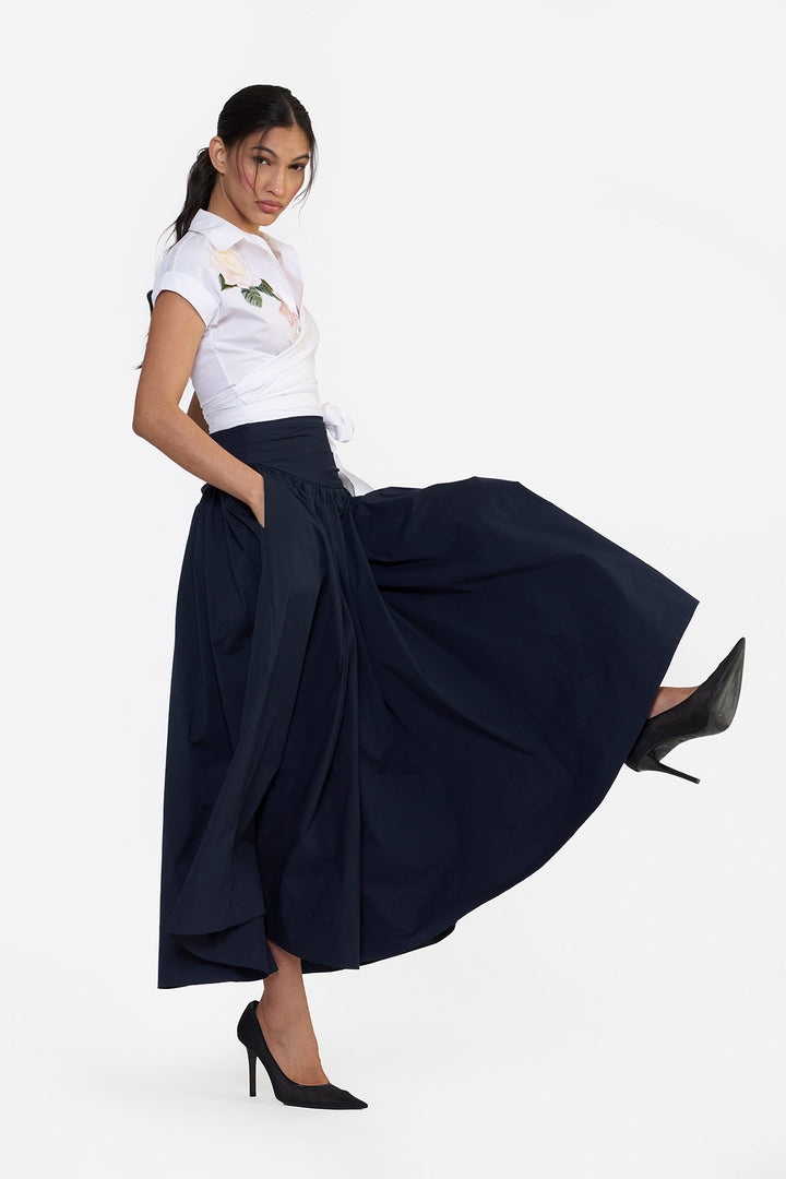 WRAP CROP SHIRT