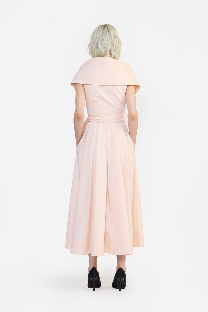 SHAWL COLLAR WRAP DRESS