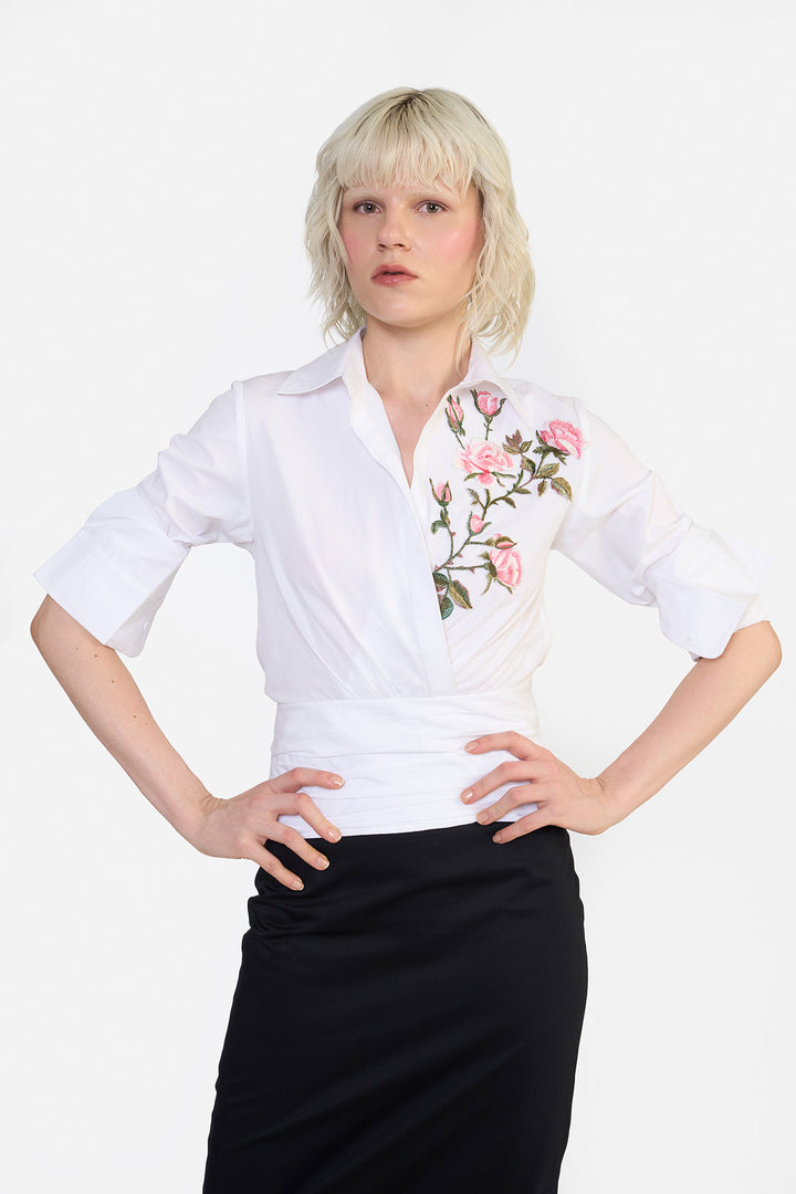 DRAPED SHIRT