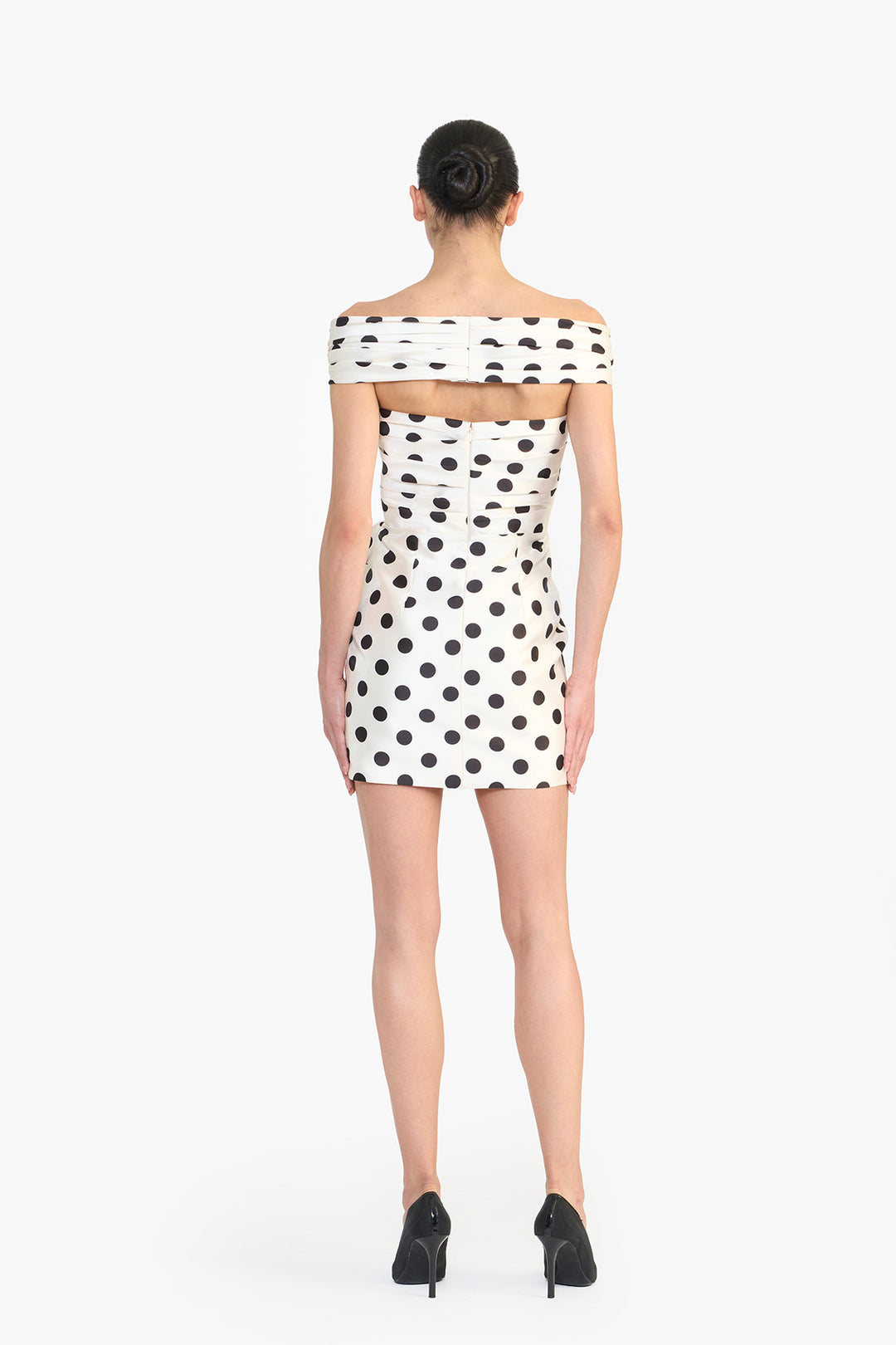 OFF SHOULDER DRAPED MINI