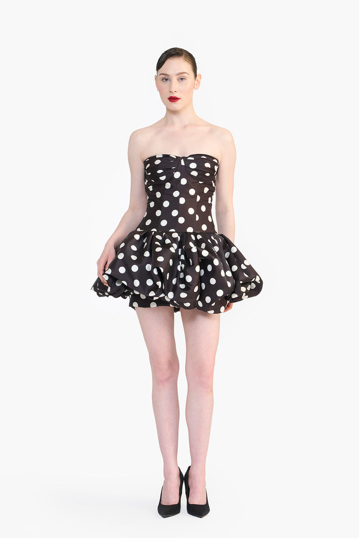 DROP WAISTED MINI DRESS