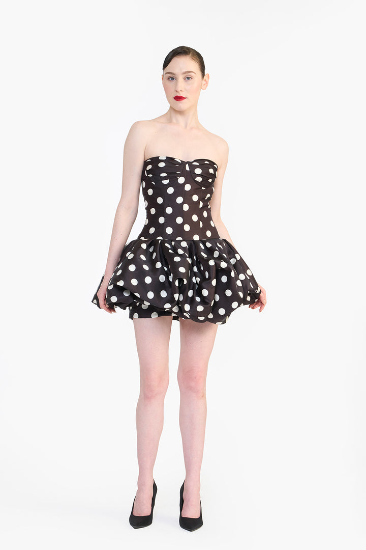DROP WAISTED MINI DRESS