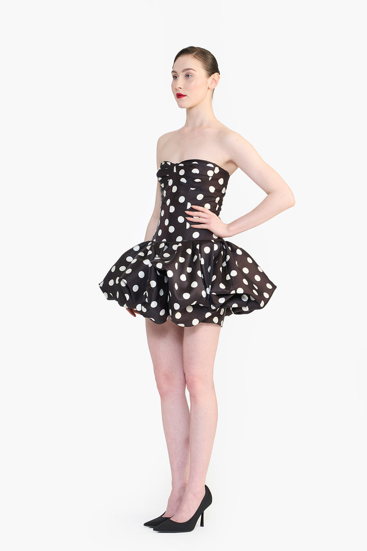 DROP WAISTED MINI DRESS