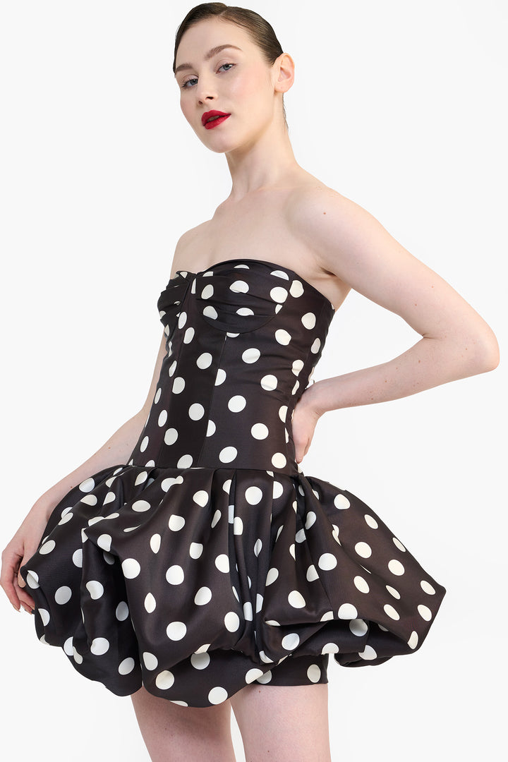 DROP WAISTED MINI DRESS